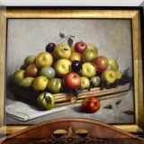 A02. Still life oil painting on canvas. 22”h x 29”w 